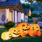 Costway 7.5' Halloween Inflatable 7 Pumpkins Patch W/LED Light Outdoor Garden Decoration